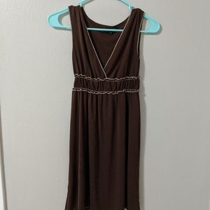 Max Edition brown sleeveless dress